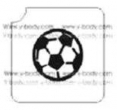 Pallone Calcio - Pacchetto Stencil 5 pz - 5x5,5 cm