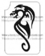 Dragone Tribale - Pacchetto Stencil 5 pz - 6,5x10,5 cm