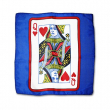 Regina di Cuori - Sitta Card Silk Blu 30 x 30